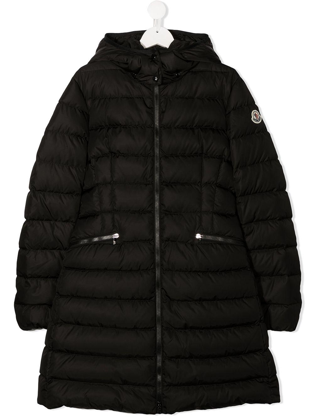 Piumino Lungo con Cappuccio e Logo K29541C5021054155 999 MONCLER KIDS 