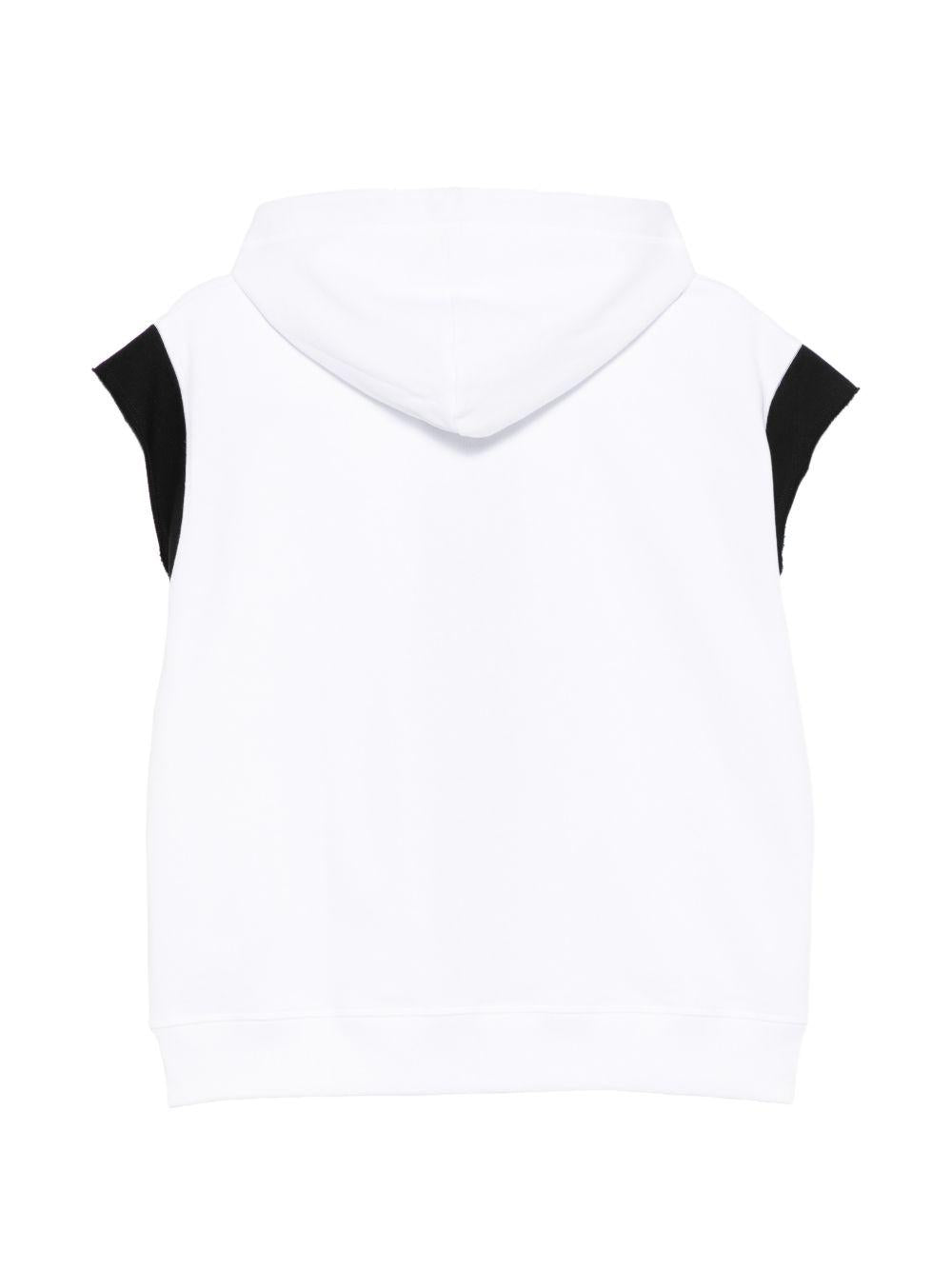Felpa con cappuccio e zip in cotone DQ3183D0A9U DQ100 DSQUARED KIDS 