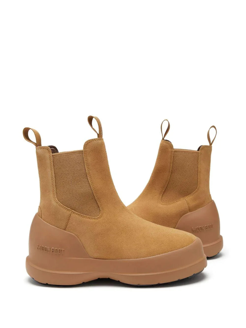 Stivale Moon Boot Chelsea Beige in Pelle Scamosciata