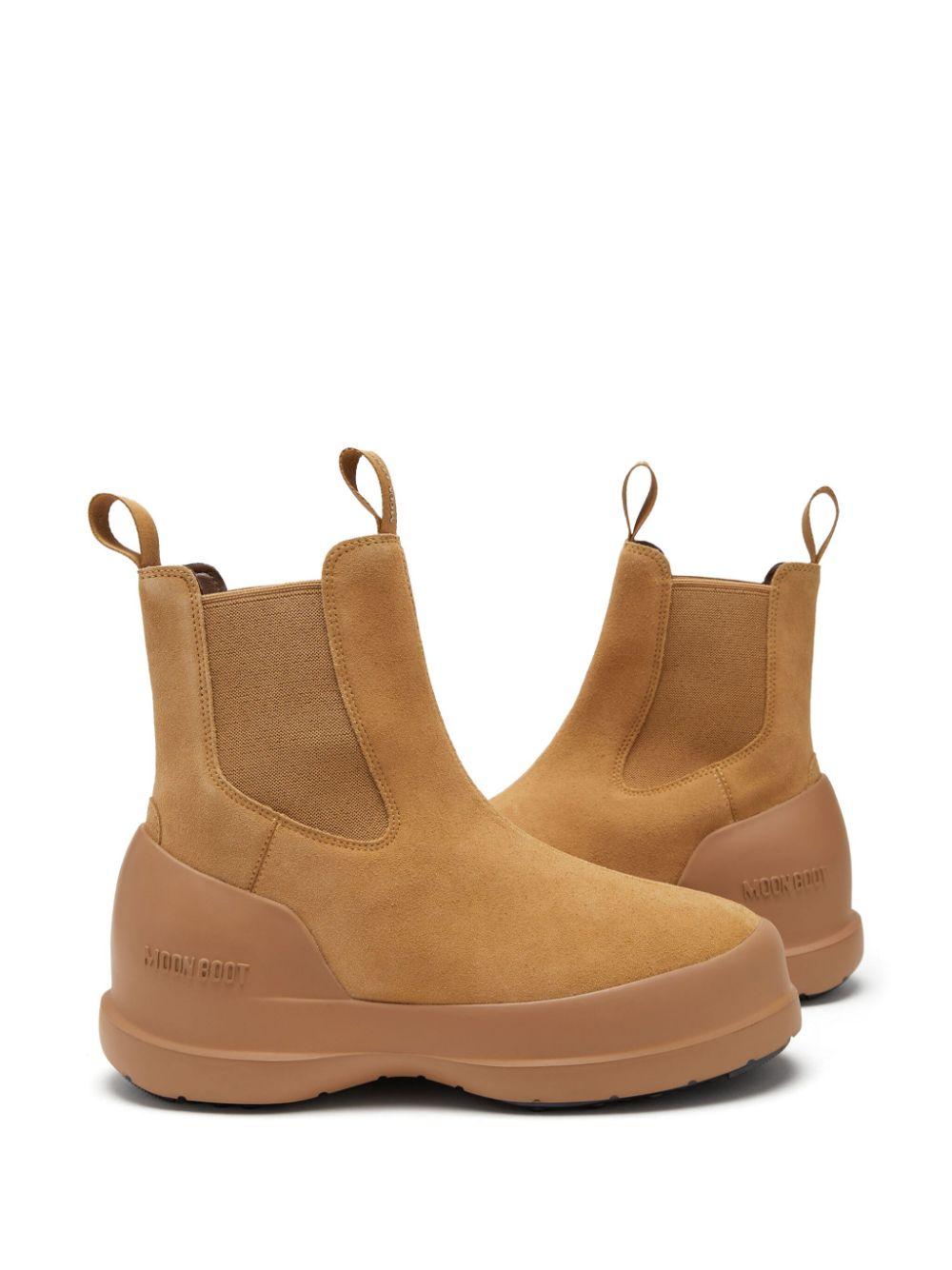 STIVALE LUNA CHELSEA BEIGE IN PELLE SCAMOSCIATA