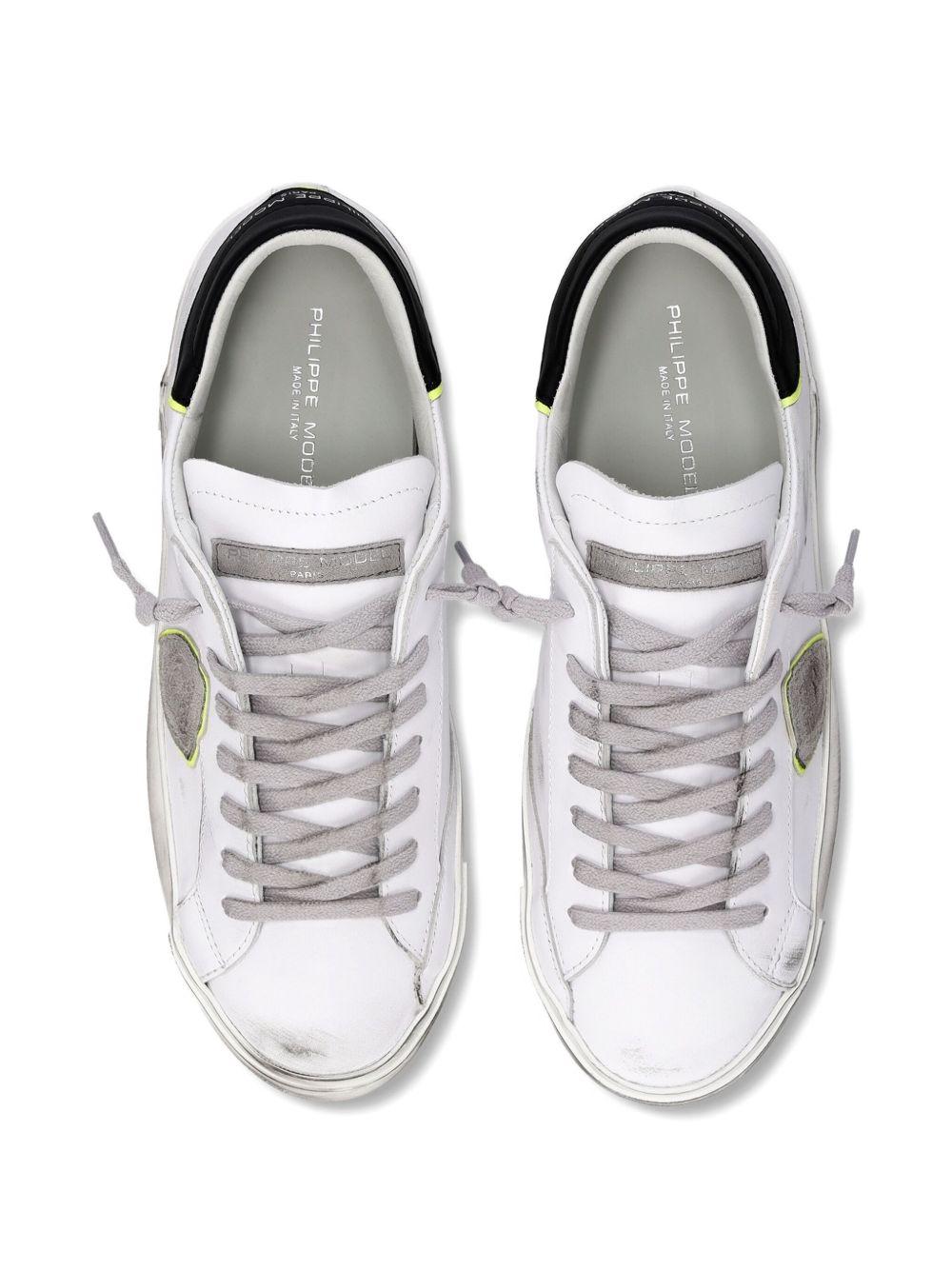 Sneakers Bianche con Effetto Vissuto PRLU VV09 PHILIPPE MODEL 