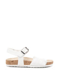 Sandali con fibbia e rouches