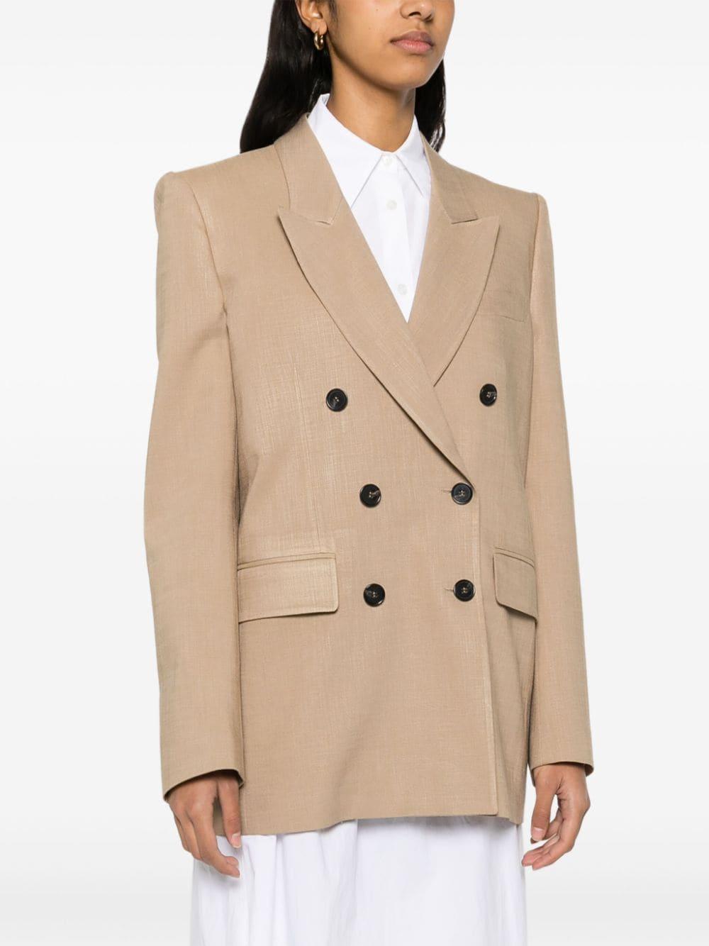 Blazer doppio petto beige 3641MDG09Y247010 23 MSGM 