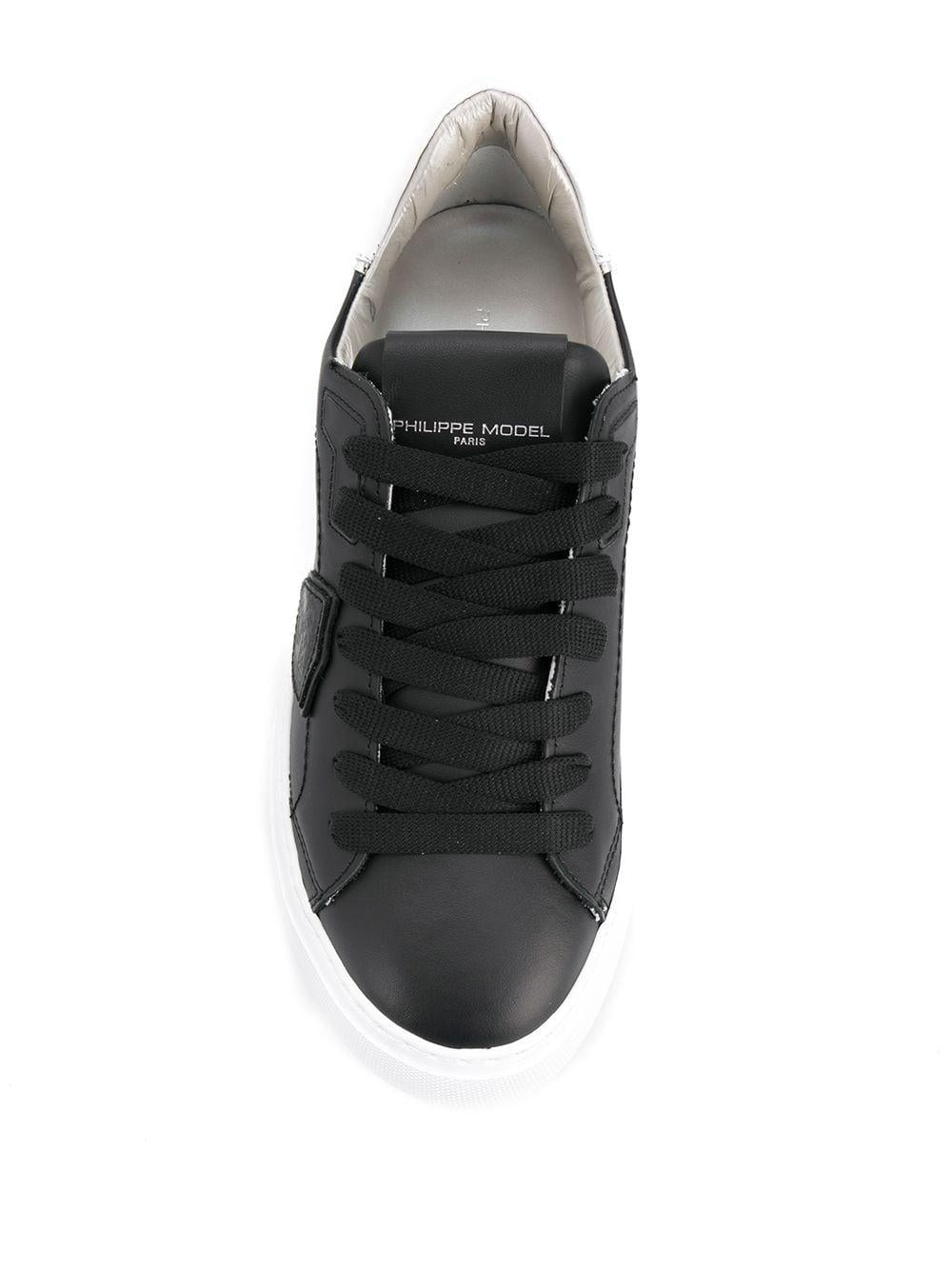 Sneakers Temple nera opaca