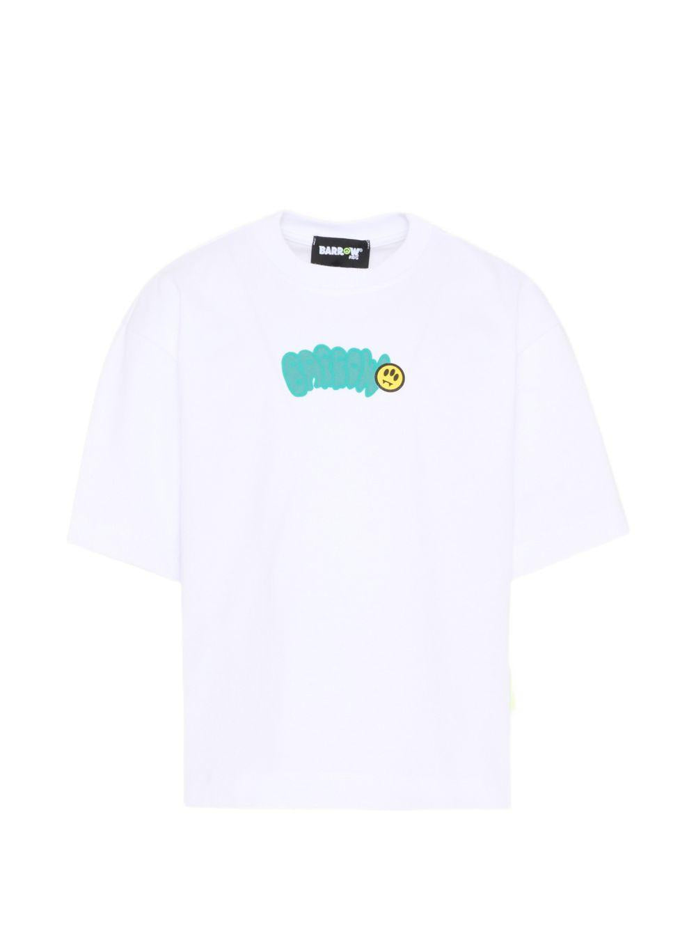 T-shirt in cotone con stampa grafica S6BKJUTH007 002 BARROW KIDS 