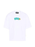 T-shirt in cotone con stampa grafica
