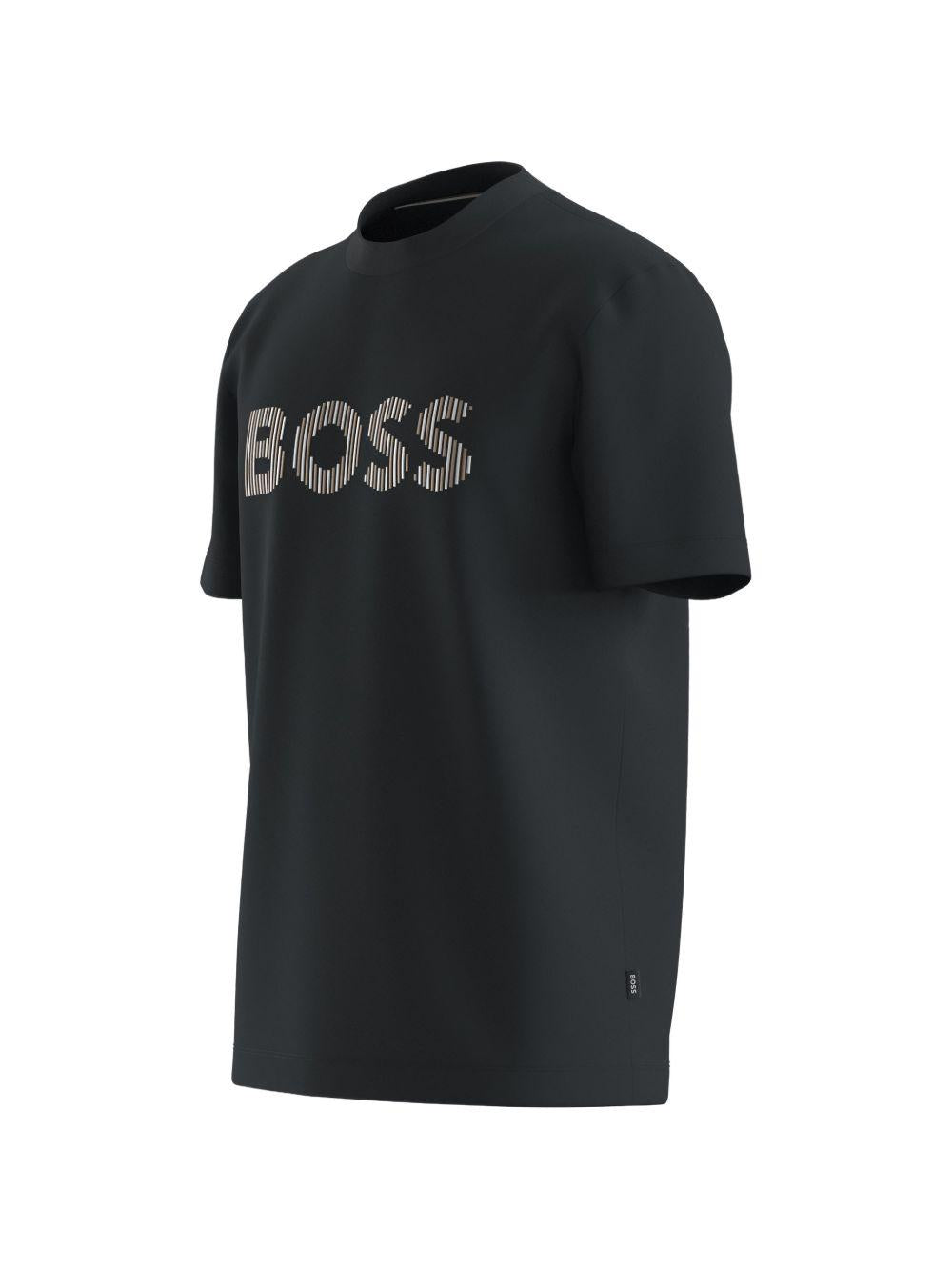 T-shirt con logo frontale 50560466 002 BOSS 