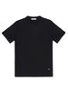 T-shirt basic nera mini ricamo