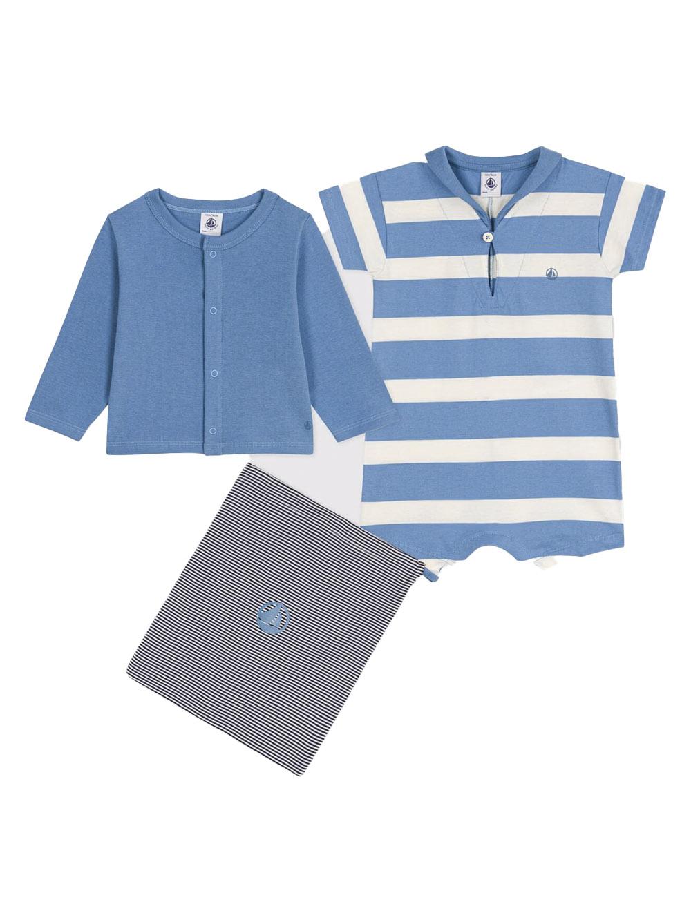 Completo cardigan e tutina neonato (2pz) A0COR 01 PETIT BATEAU KIDS 
