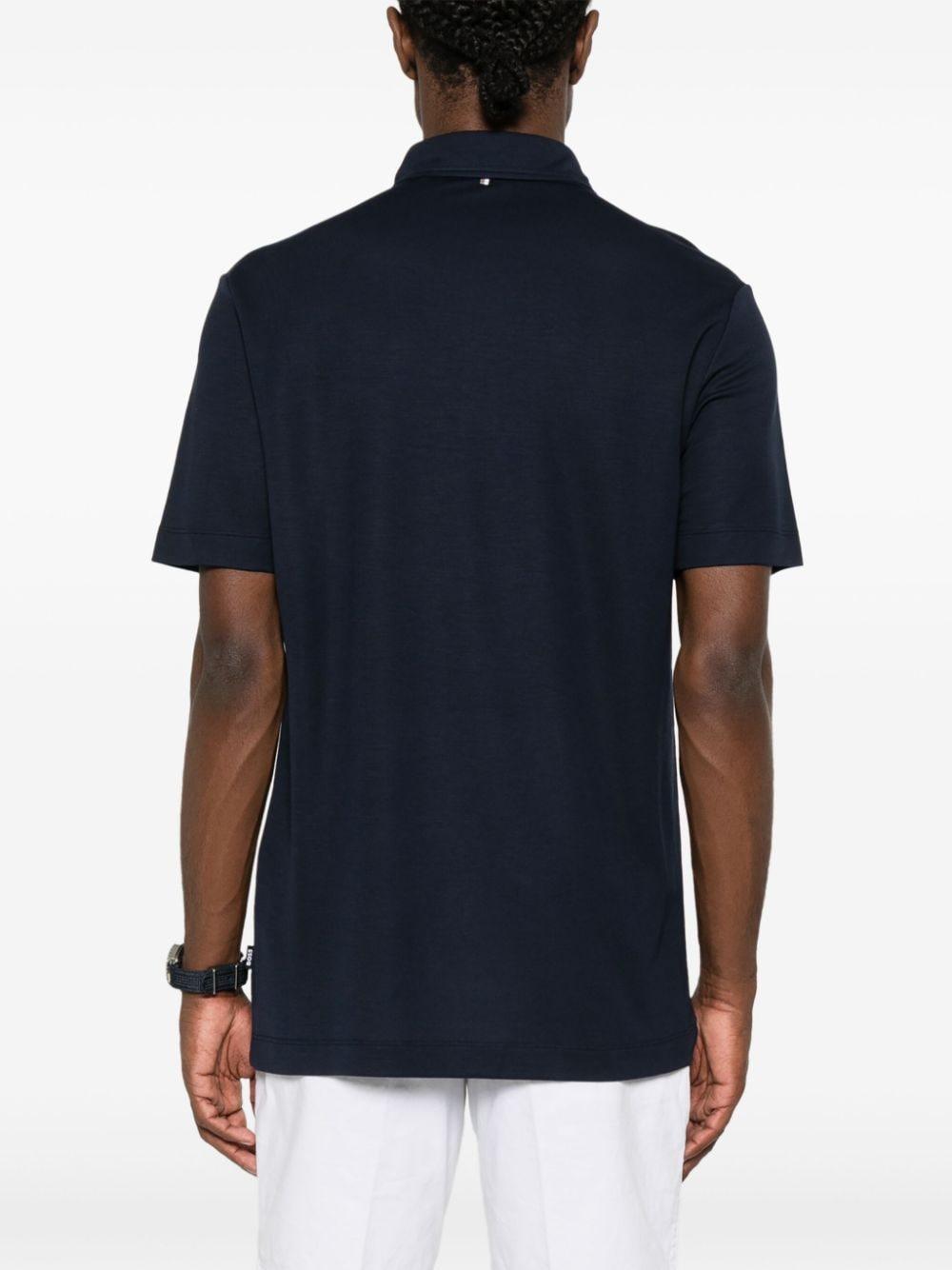 Polo blu mini logo ricamo 50508830 404 BOSS 