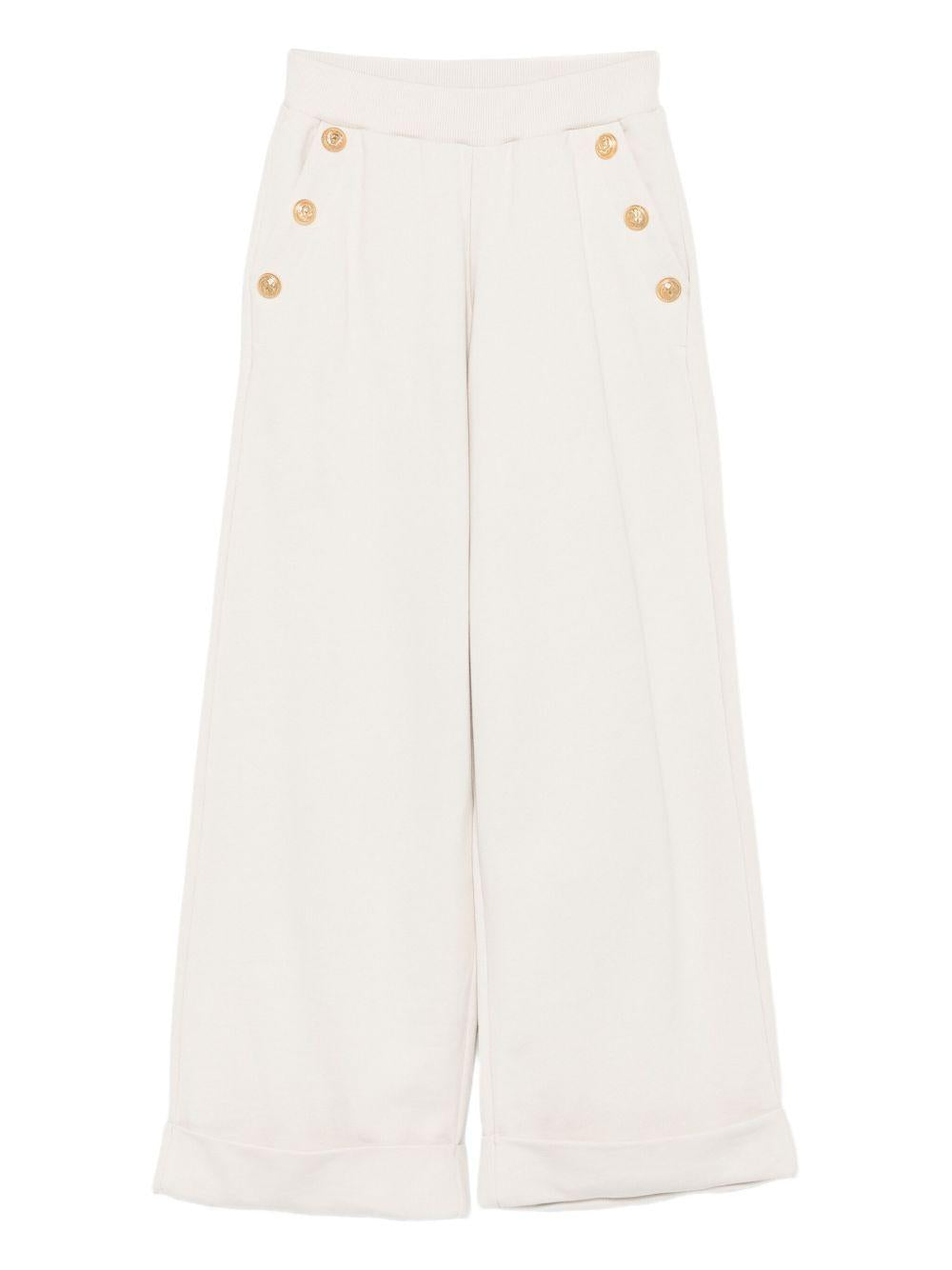 Pantaloni Bambina con Bottoni Oro BX6A40Z3183 107OR BALMAIN KIDS 