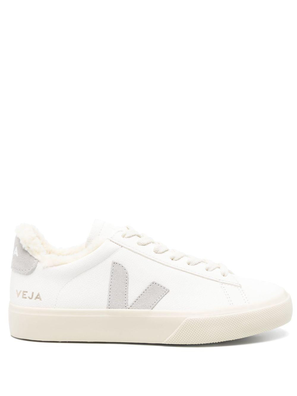 Sneakers in Pelle con Fodera Shearling CW0520571 BIANCOGRIGIO VEJA 