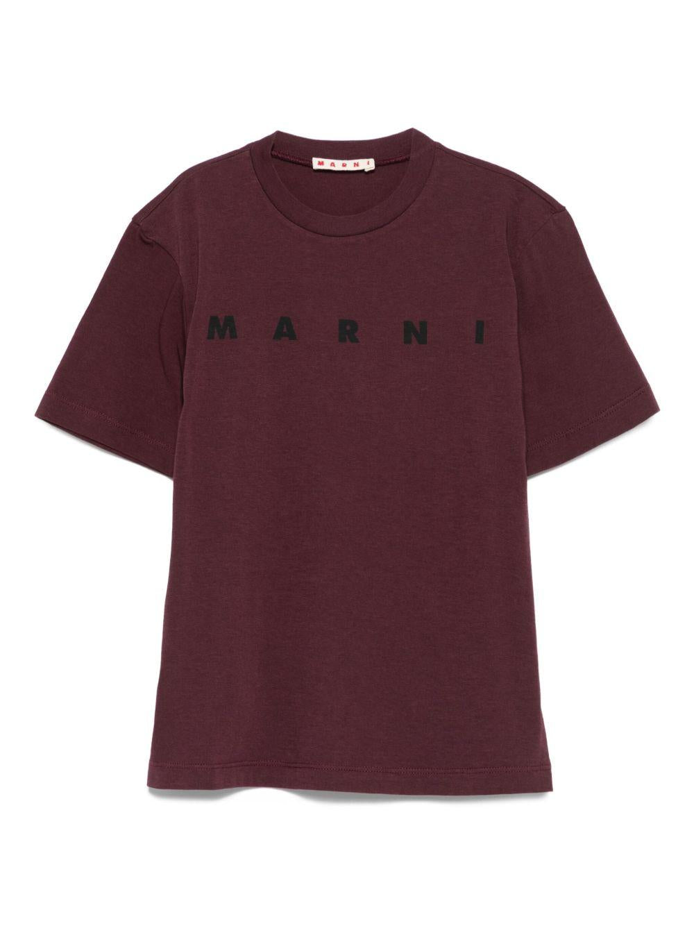 T-shirt con logo M01601M00RF 0M434 MARNI KIDS 