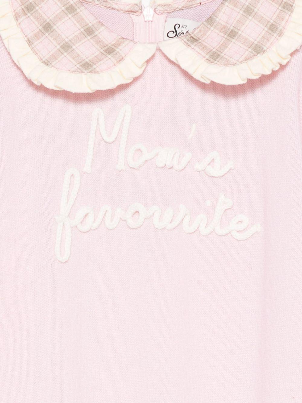 MC2 Bambini di San Barto Maglione Alba rosa chiaro con colletto arricciato ALB001 01769I MC2 SAINT BARTH KIDS 