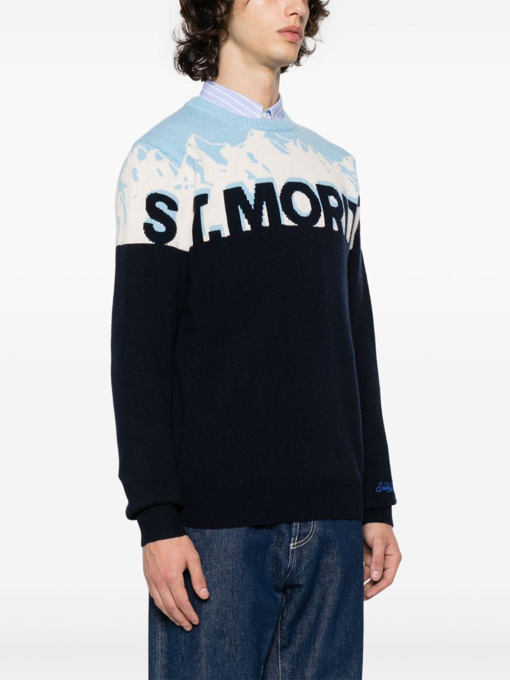 Maglione Uomo Blu Lana HER0011 09975E MC2 SAINT BARTH 