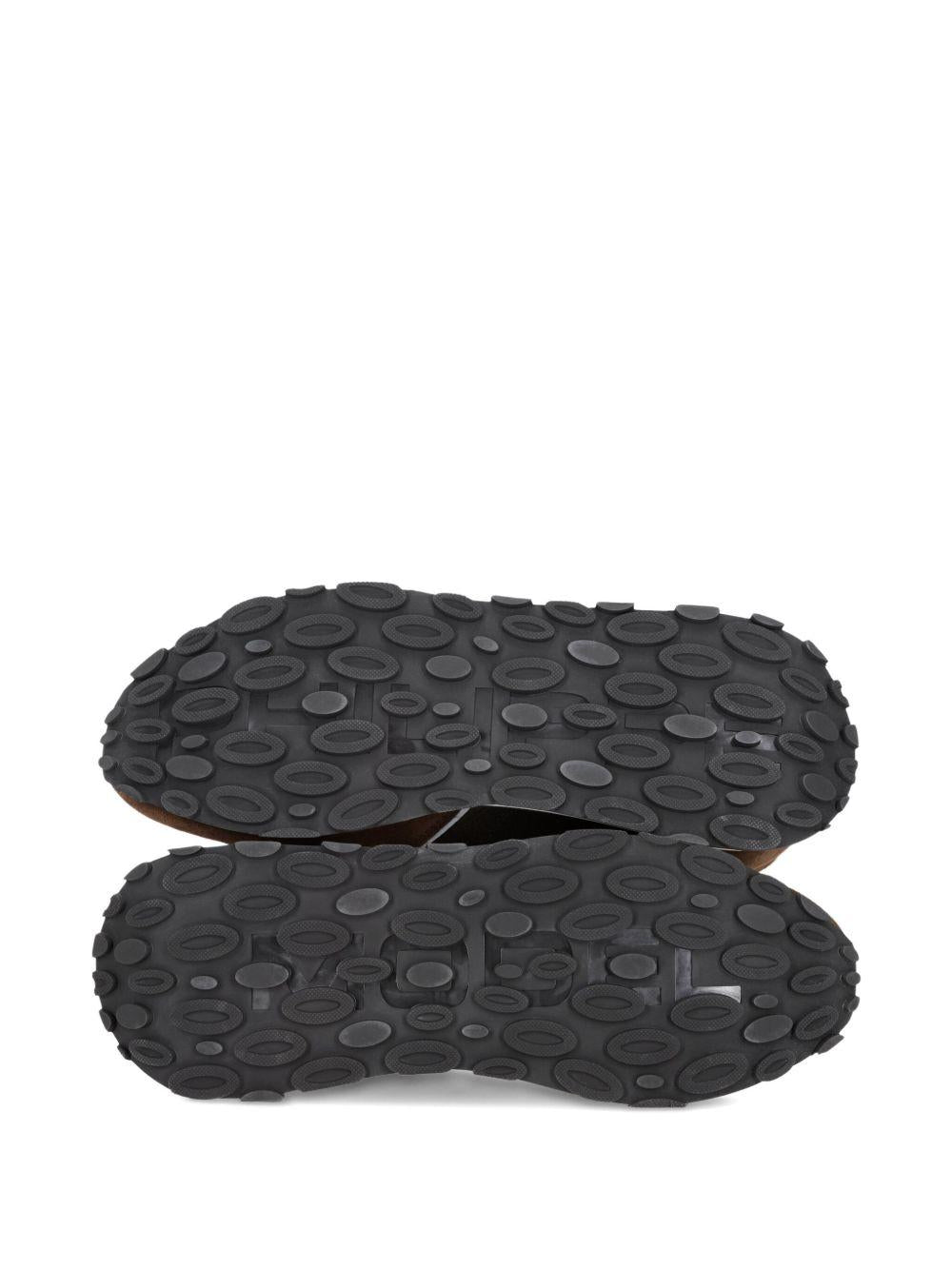 Sneakers Tropez Haute Marroni con Dettaglio in Rete TKLUW023 W023 PHILIPPE MODEL 