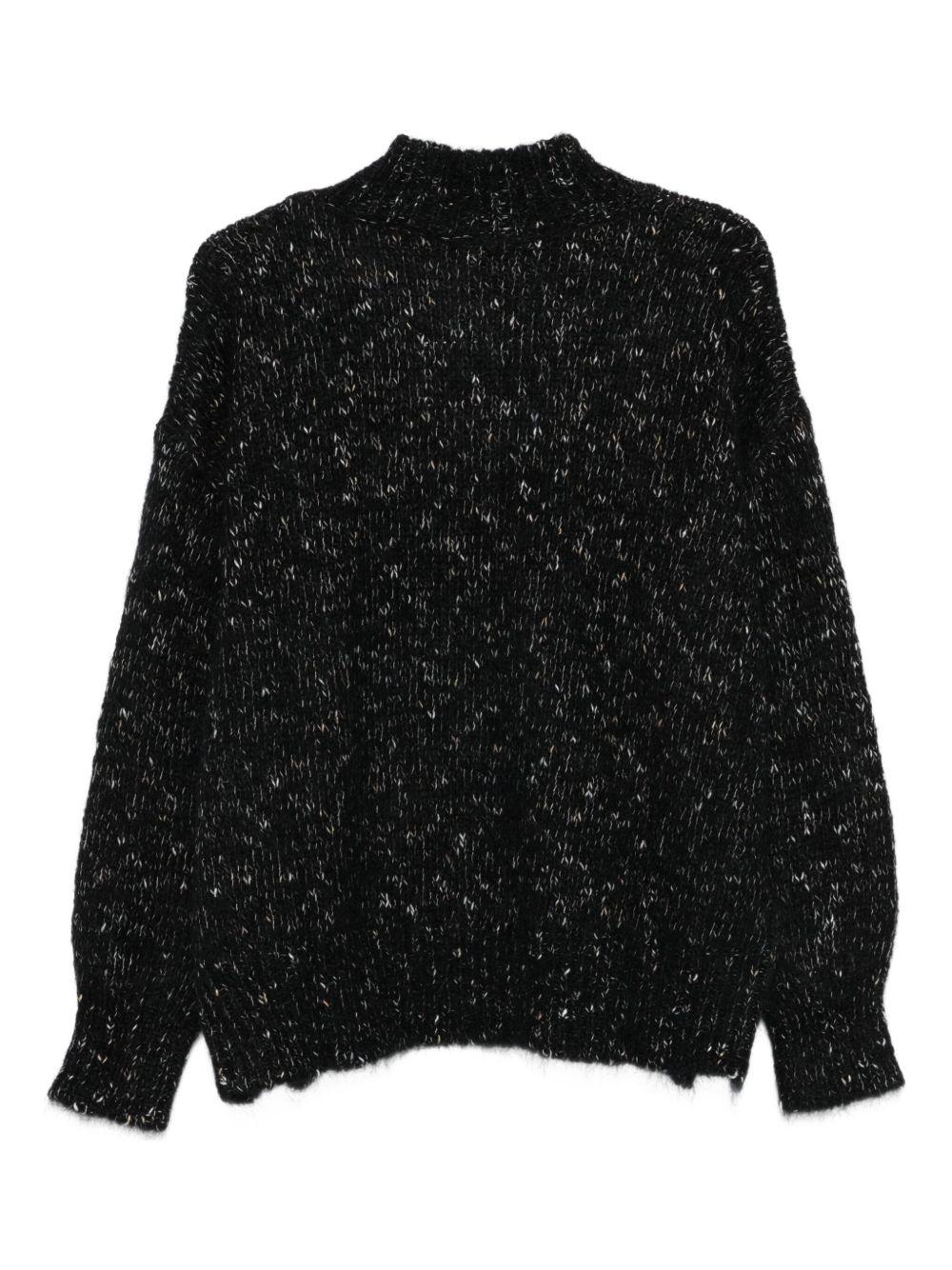 Maglione a Collo Alto Nero 265426A5019 NE ALYSI 