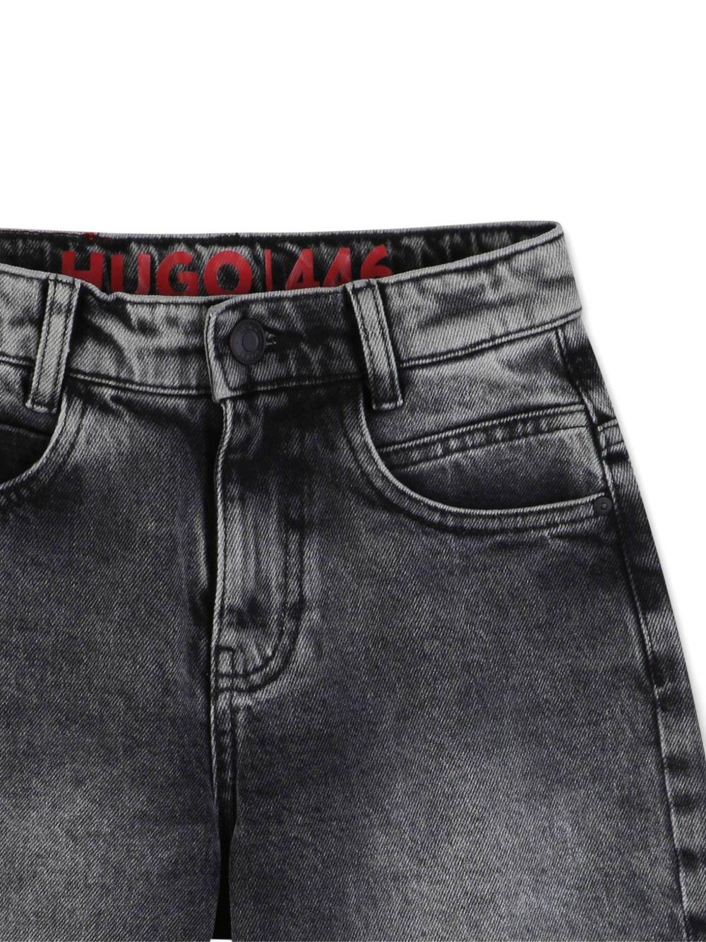 Bermuda in denim effetto slavato G00994 Z21 HUGO KIDS 