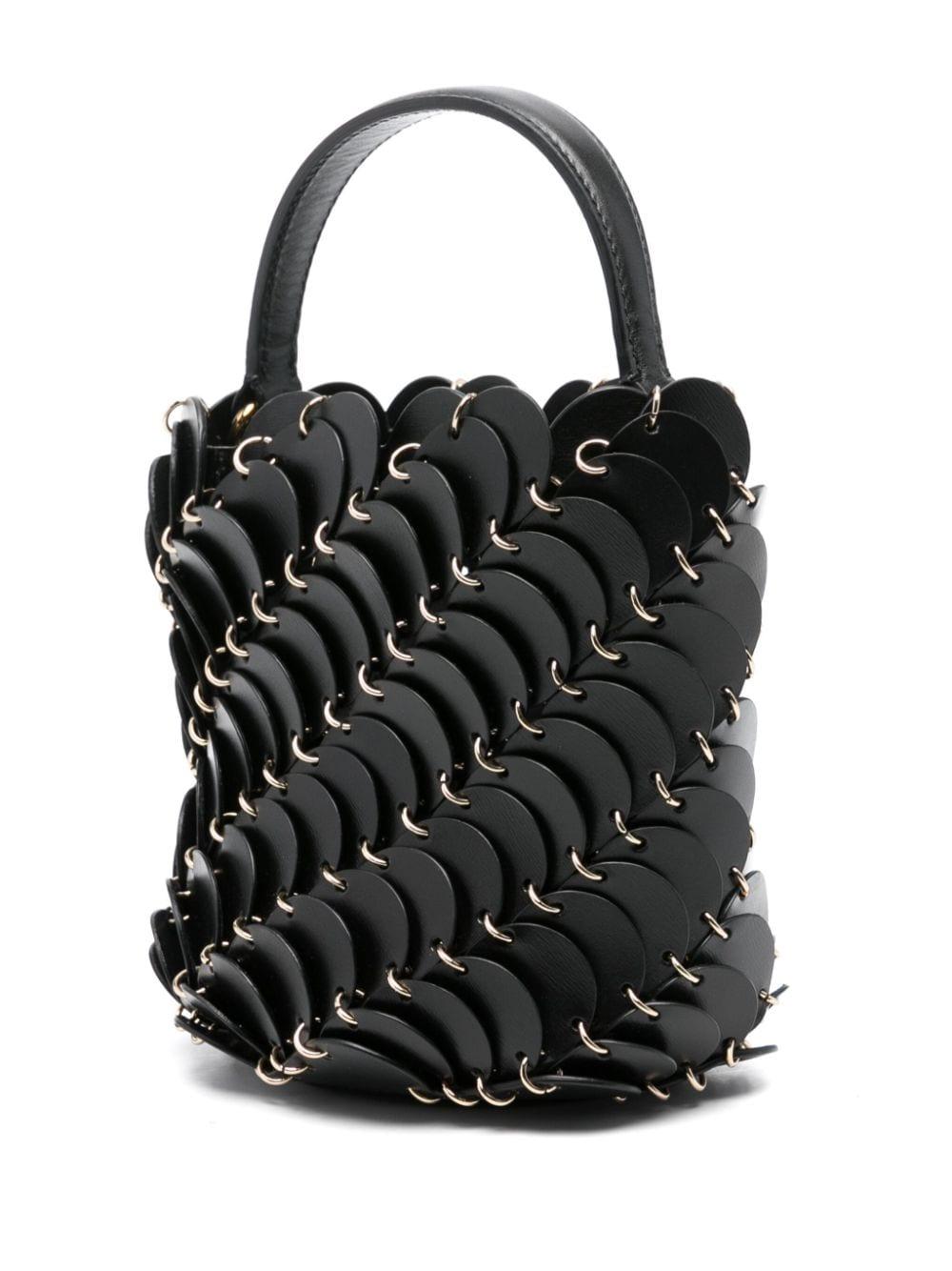 Borsa a secchiello Pacoïo piccola nera 23HSS0393CLF159 P001 RABANNE 