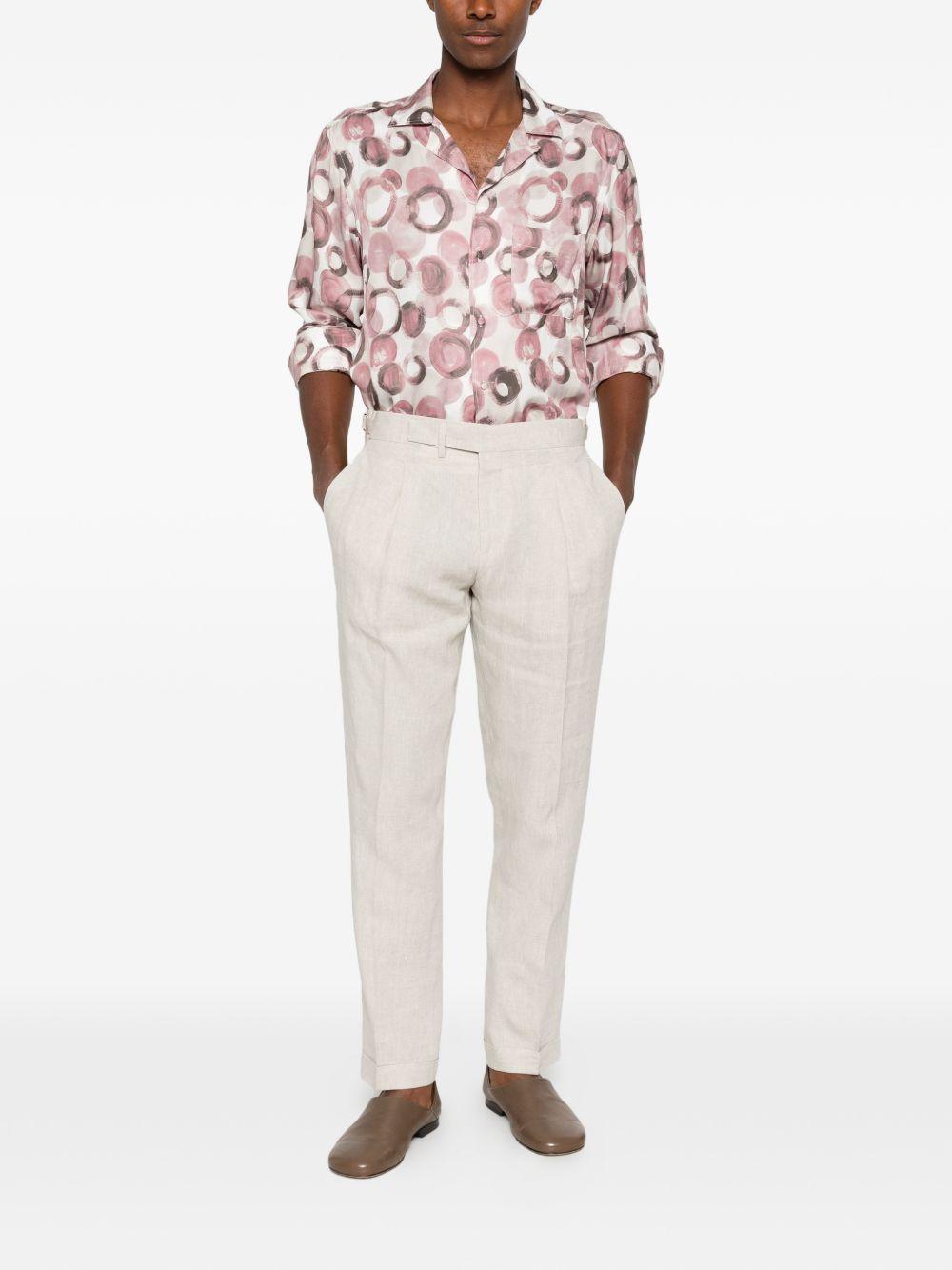 Camicia in viscosa a stampa cerchi ISLANDNS270009 Y1298 TAGLIATORE 