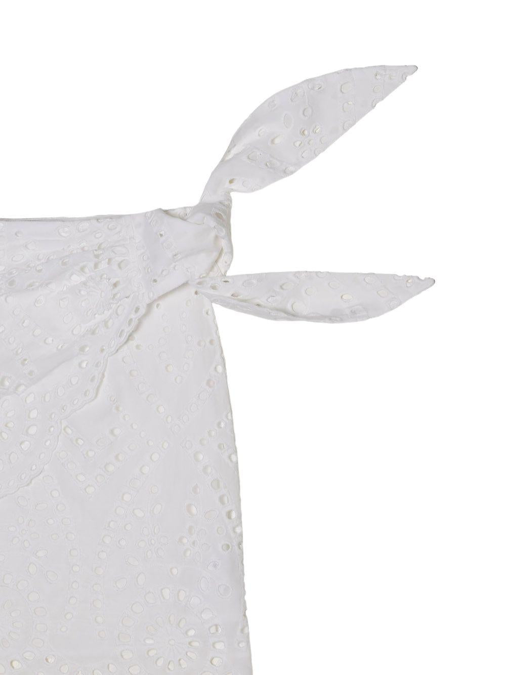 Minigonna in pizzo con laccetti NYR0001 01000L MC2 SAINT BARTH 