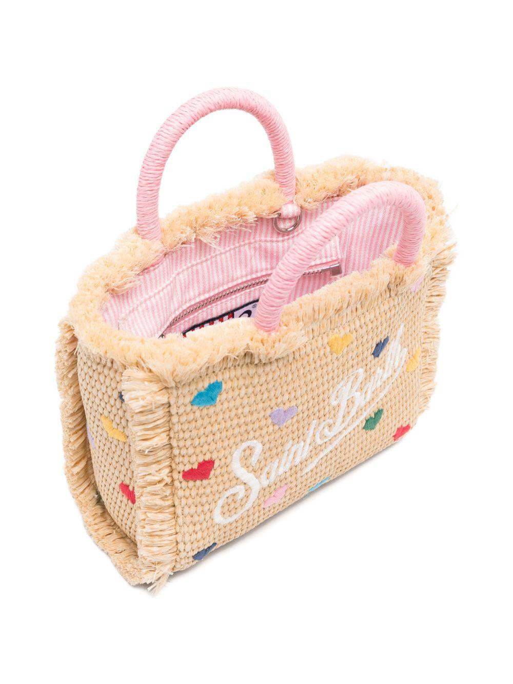 Borsa tote in paglia con cristalli VAMI009 00344L MC2 SAINT BARTH 