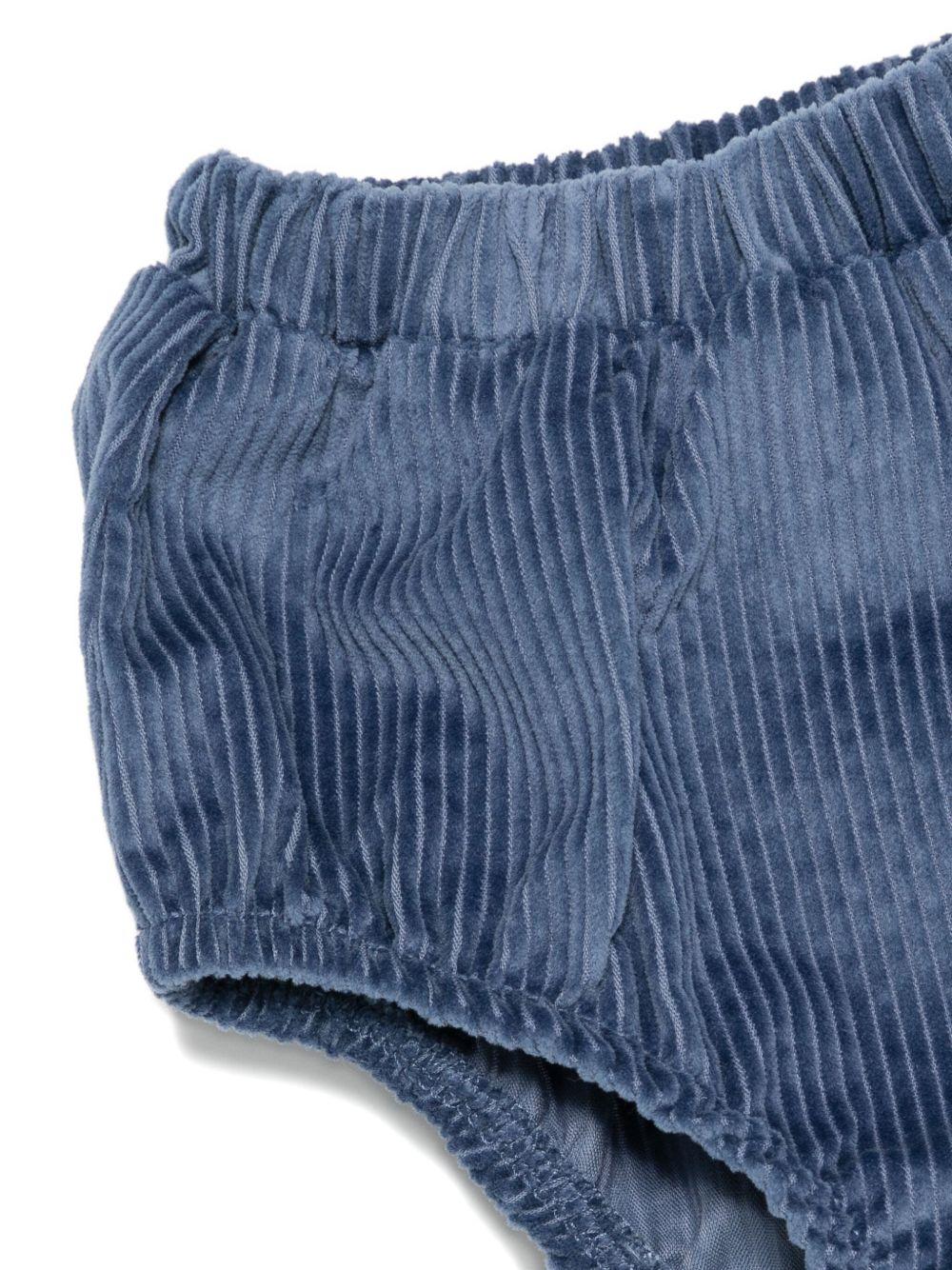 Abito avio ricamato in velluto a coste 35F5136009 0051 MONNALISA KIDS 