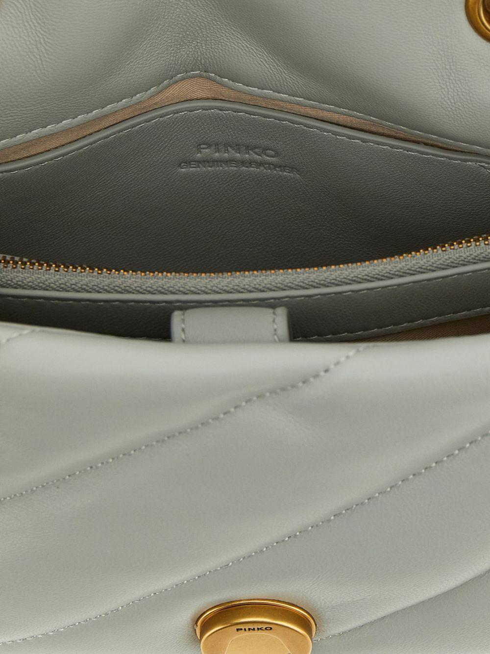 Borsa a spalla trapuntata con dettaglio love birds 100039A0F2 K32Q PINKO 