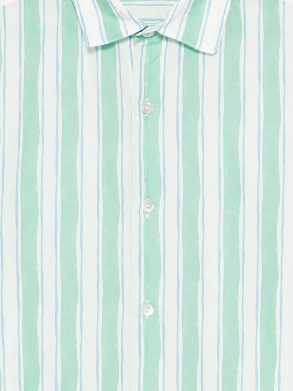Camicia a righe in cotone SIK0001 01160L MC2 SAINT BARTH 