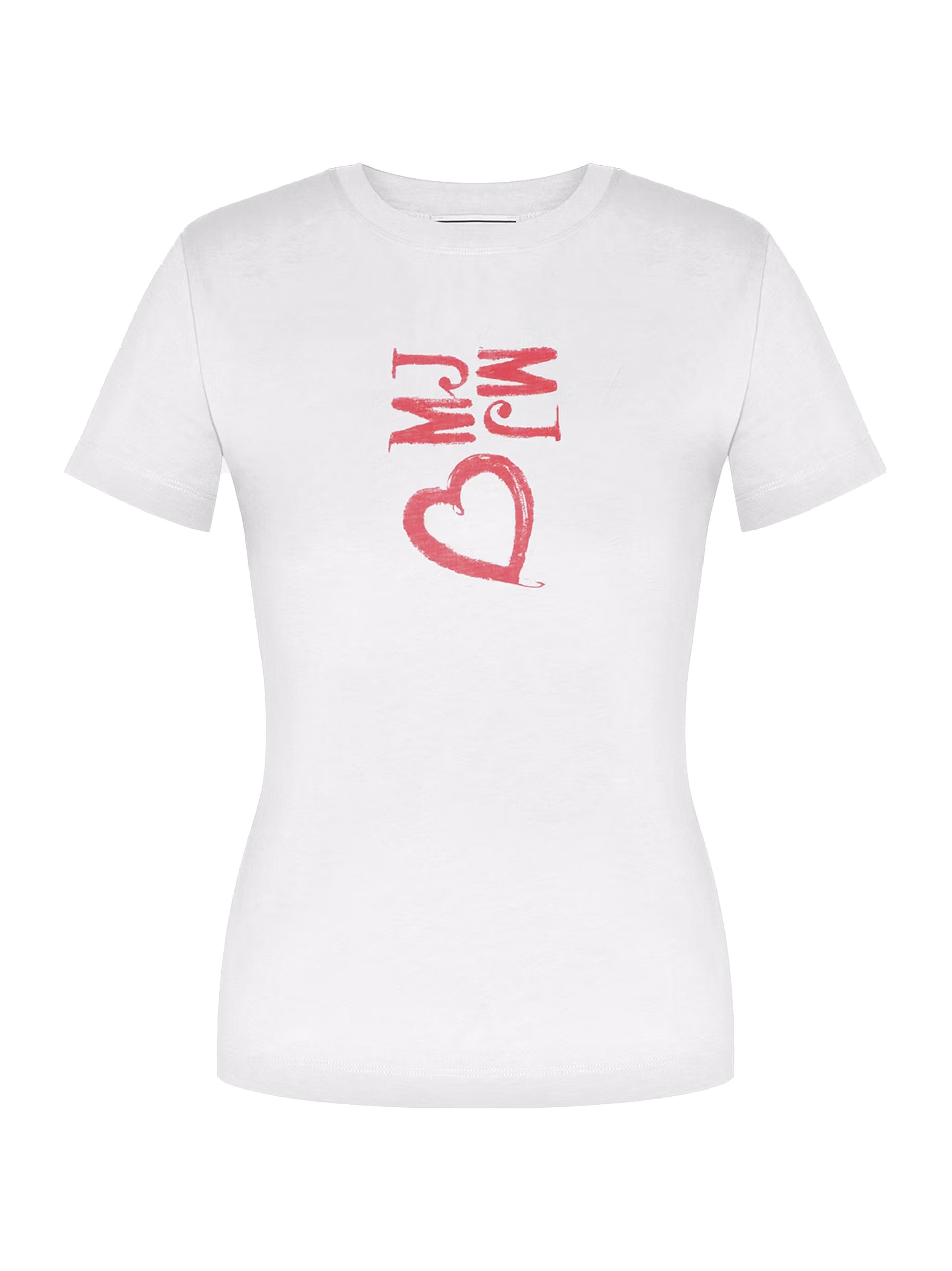 T-shirt bianca stampa MJ