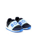 Sneakers blu fascia logata a contrasto