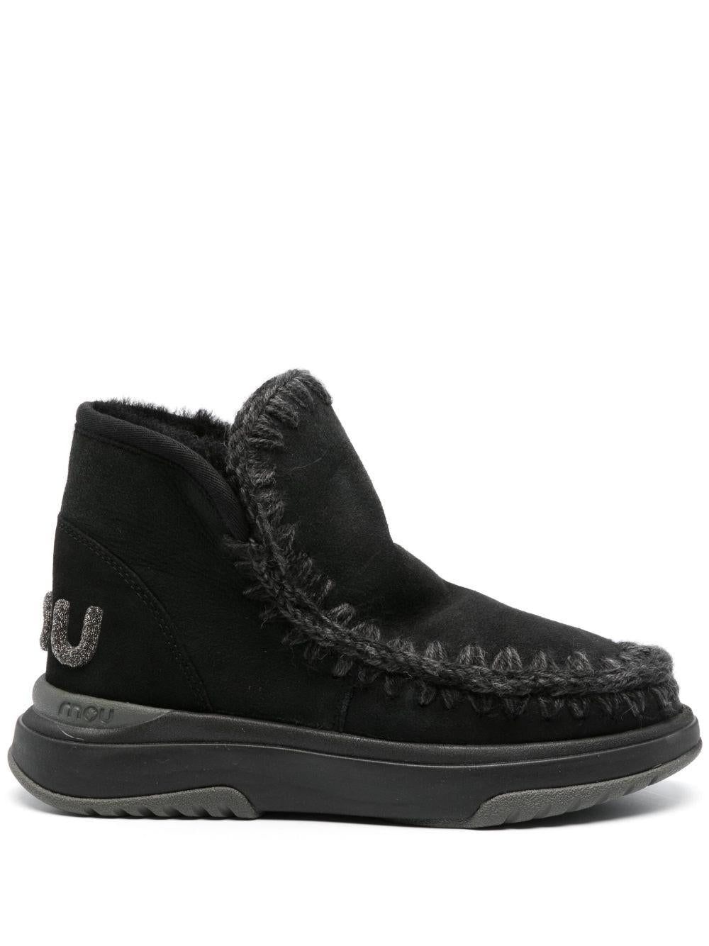 Stivali Eskimo foderati in shearling MUFW421001A BKBK MOU 