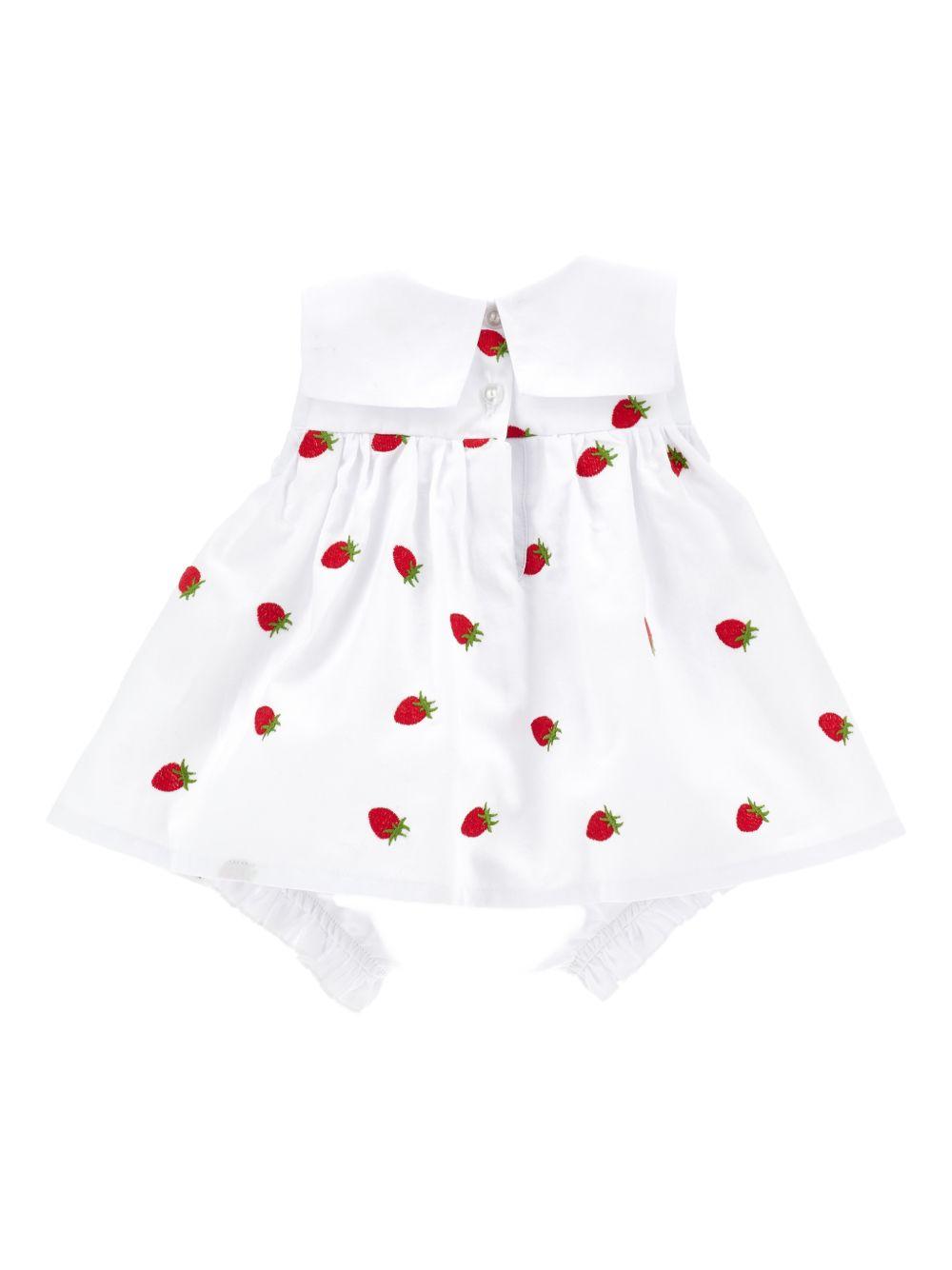Abito in cotone con colletto e fiocco 35G2097083 9944 MONNALISA KIDS 