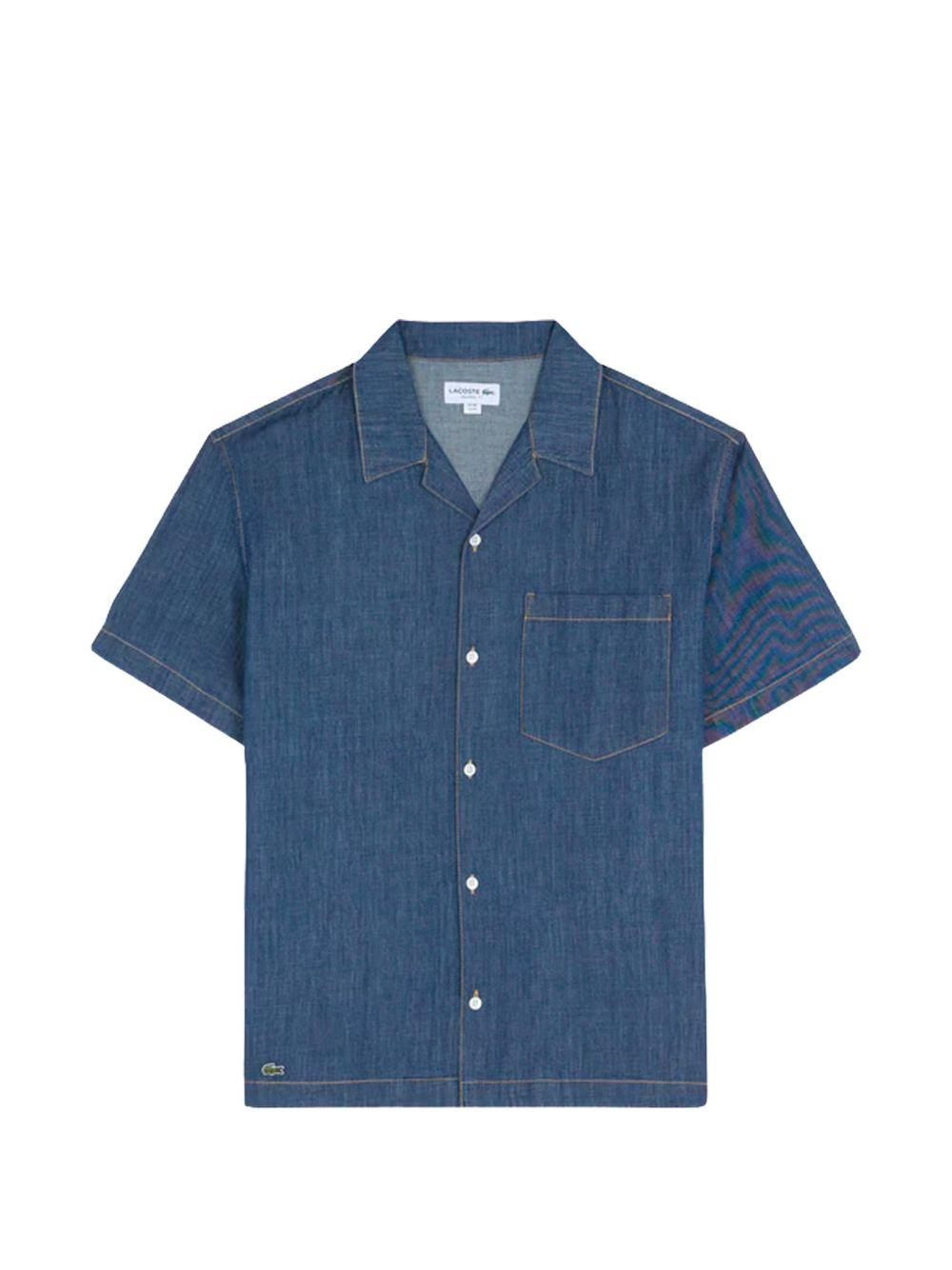 Camicia a maniche corte in denim con collo camp CH1869 MK9 LACOSTE 