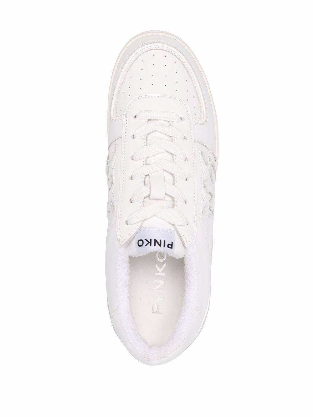 Sneakers bianca in pelle logo Love Birds inciso