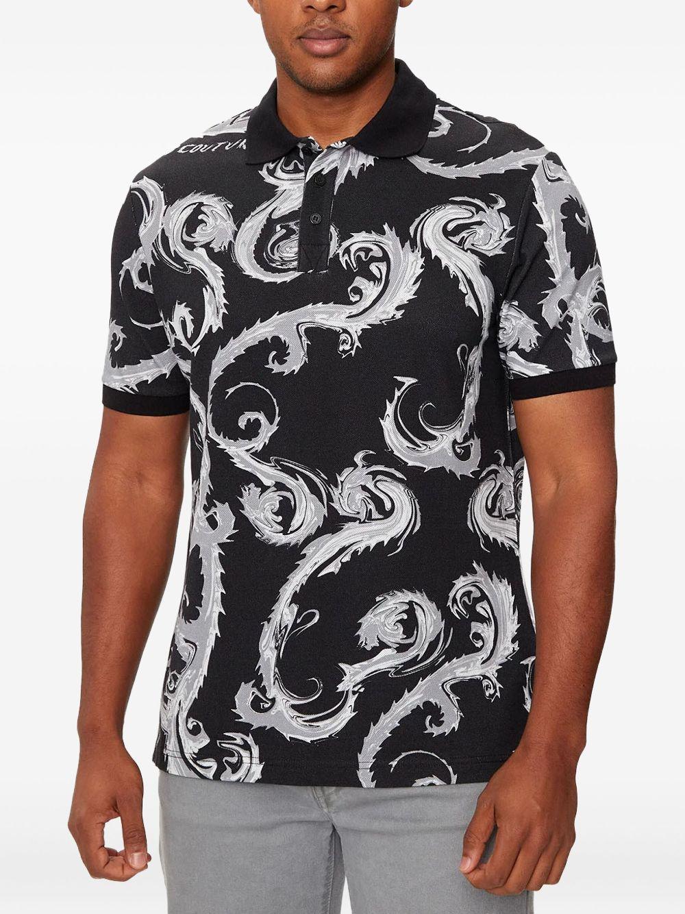 Polo fantasia barocca 77GAG6S0JS390 KJ2 VERSACE JEANS 