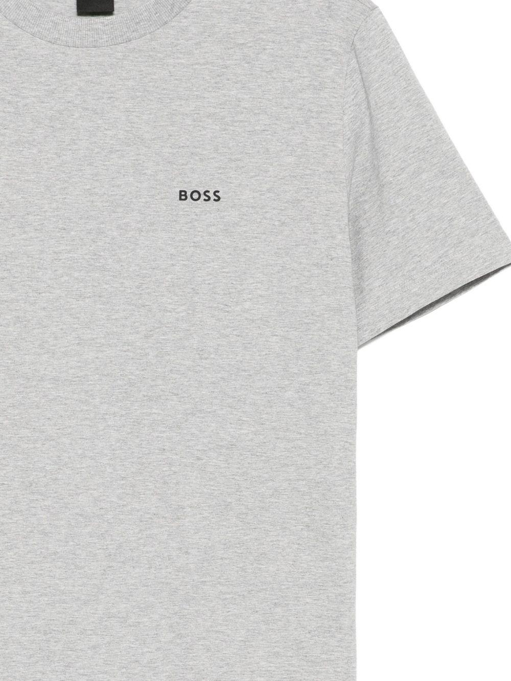T-shirt in Cotone Elasticizzato con Logo 50506373 042 BOSS 