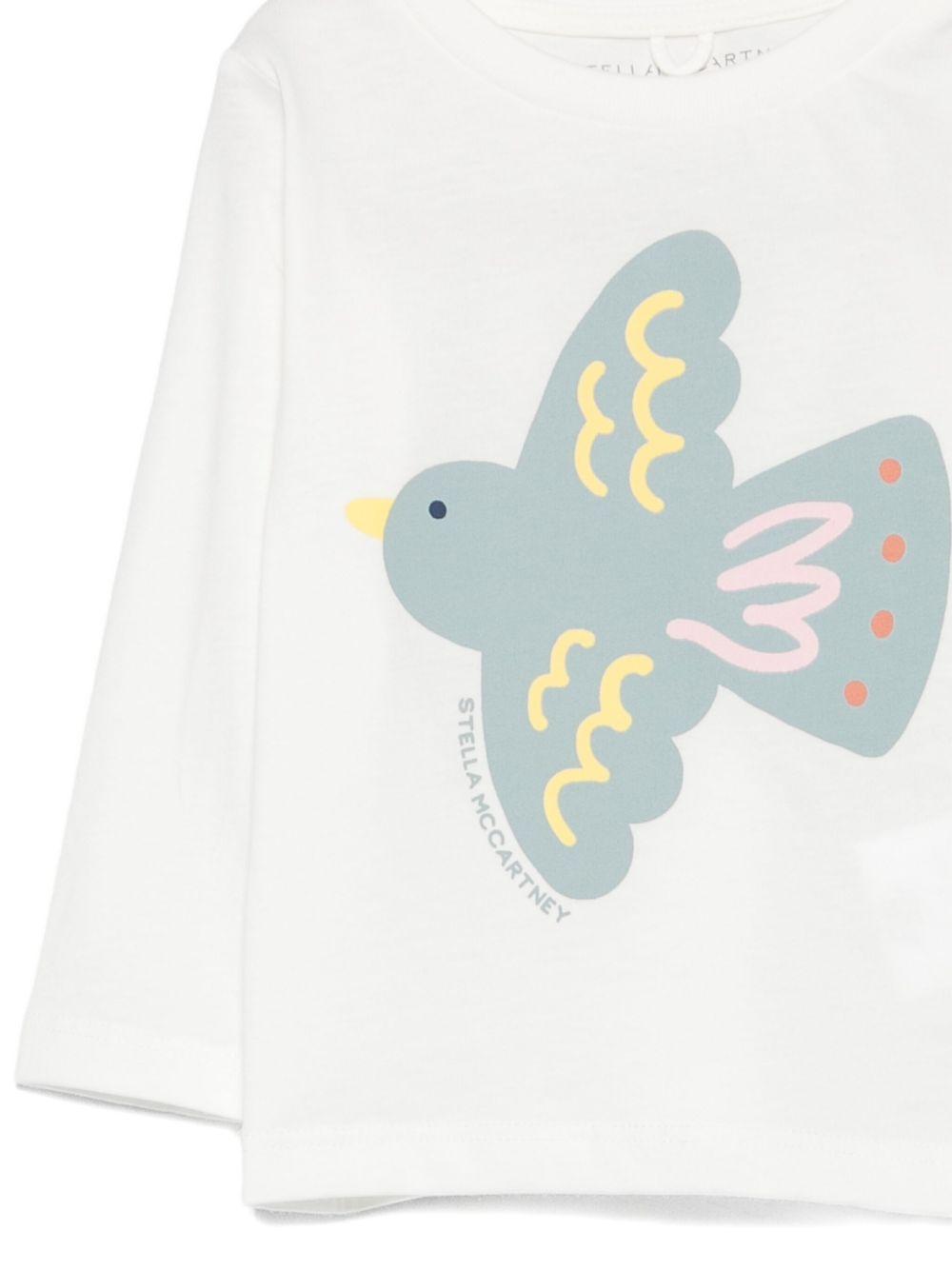Maglia a Maniche Lunghe con Stampa Grafica TX8080Z0434 101 STELLA MCCARTNEY KIDS 