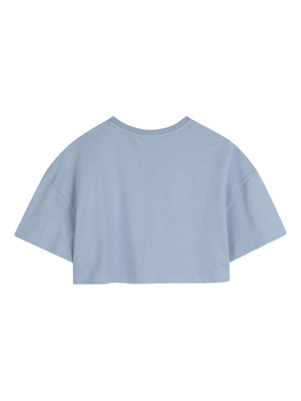 T-shirt in cotone crop C20859 821 CHLOE KIDS 
