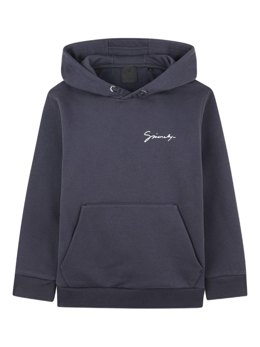 Felpa con Cappuccio e Stampa Grafica con Drago H30943 853 GIVENCHY KIDS 