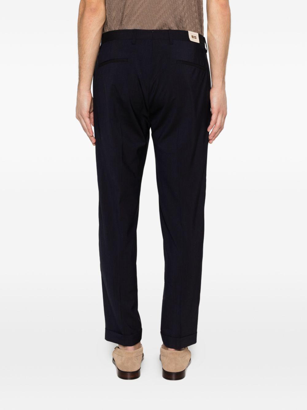 Pantaloni in lana con risvolti TIBERIOS300082 00011 BRIGLIA 