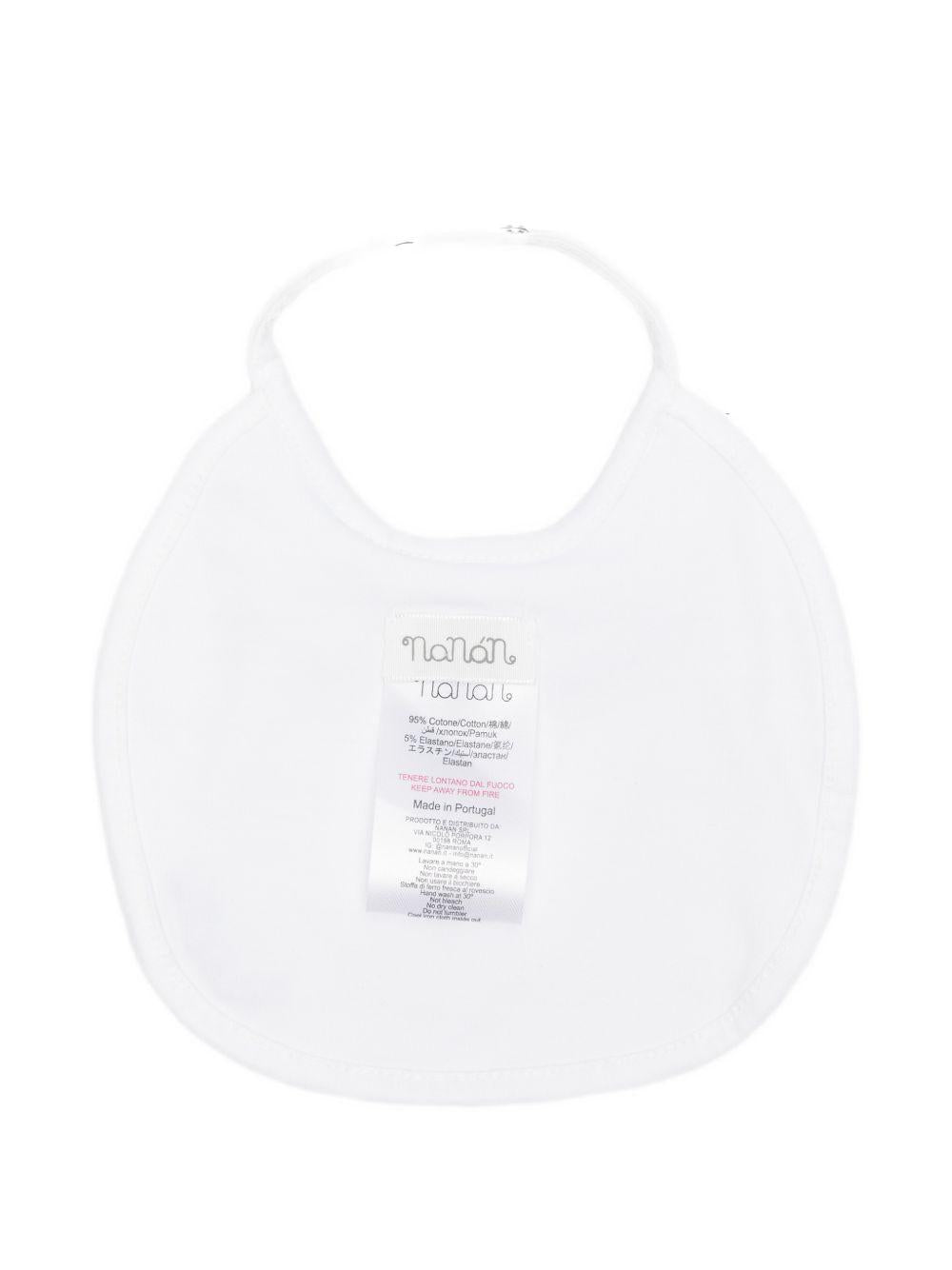 Bavaglia in cotone con profili a righe E26478 AZZURRO NANAN KIDS 