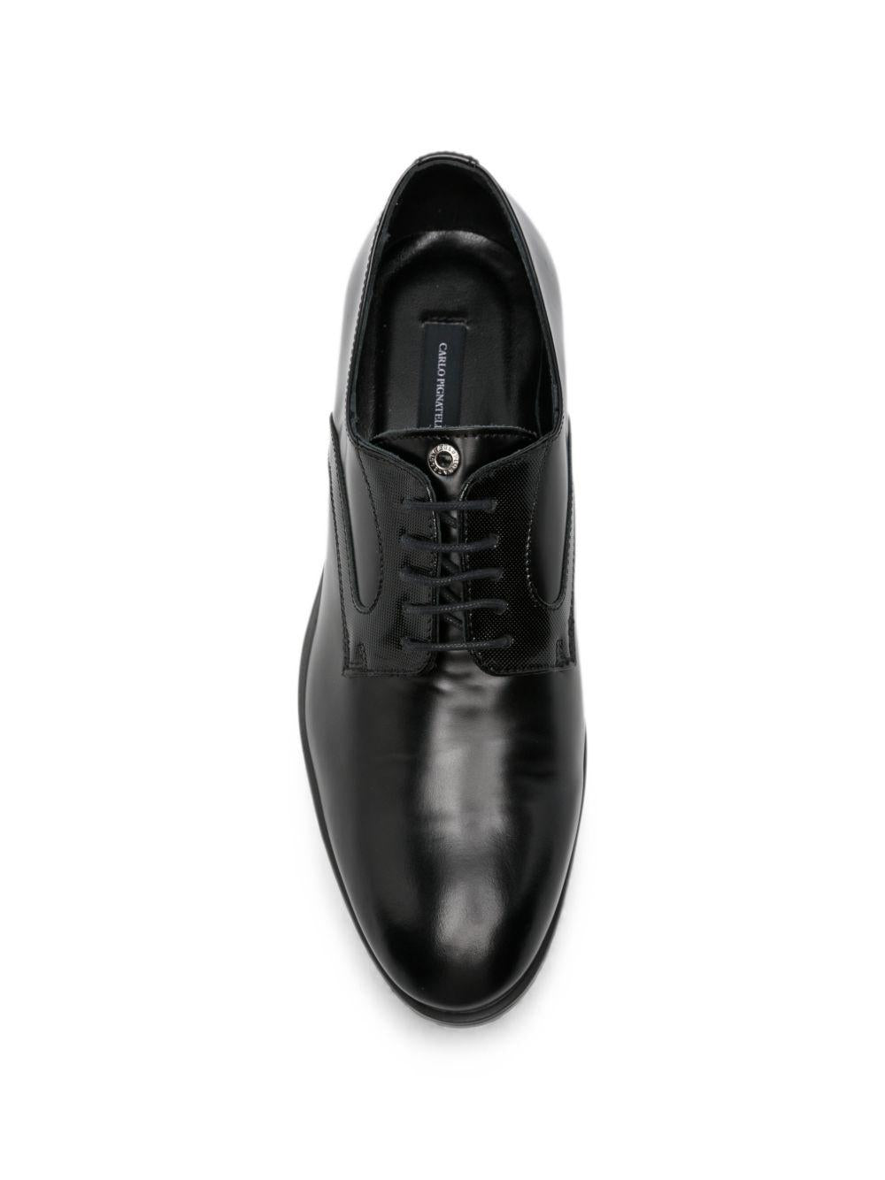 black Scarpa Nera Spazzolata Operata 46Z9550 SPAZZOLATO NERO CARLO PIGNATELLI 