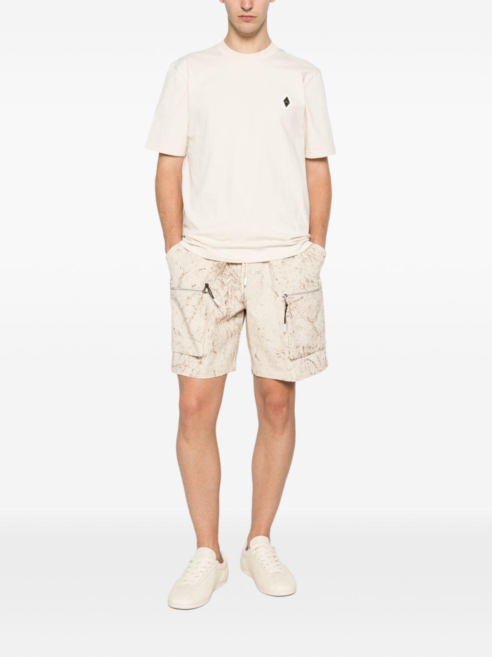 T-shirt in cotone girocollo XM4278 BEIGE YES LONDON 