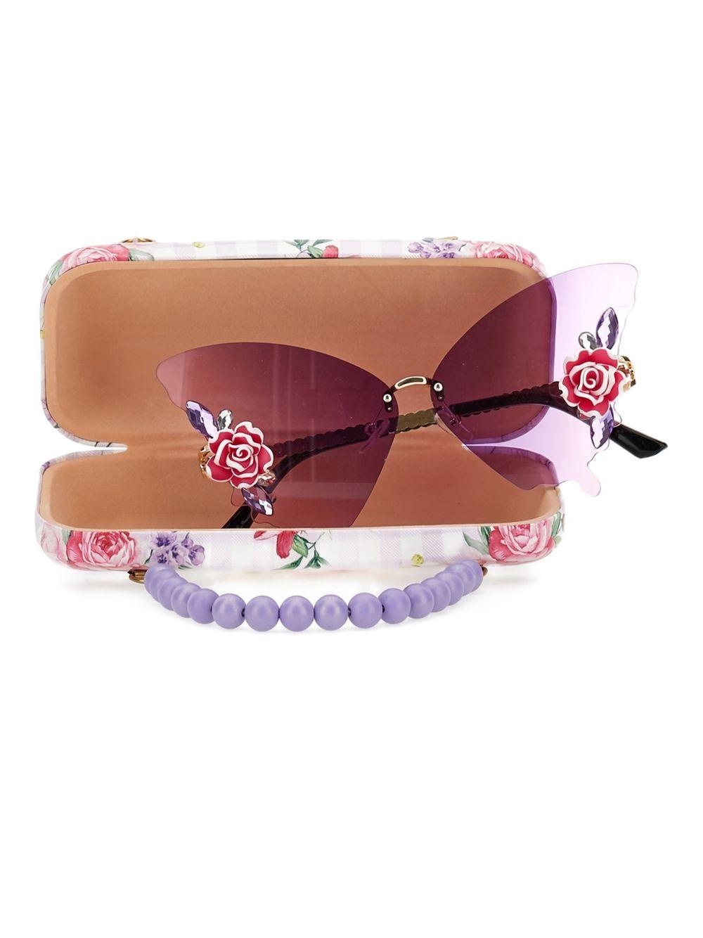 Occhiali da sole con rose decorative 19G0207063 0065 MONNALISA KIDS 