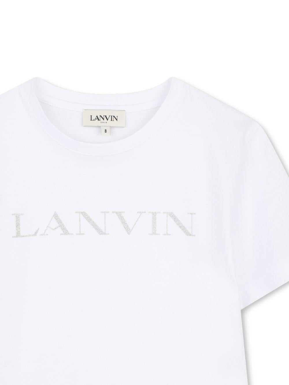 T-shirt con logo ricamato N30335 10P LANVIN KIDS 