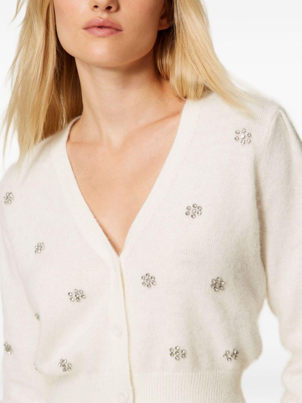 Cardigan Corto in Maglia con Strass 252TT3180 00282 TWINSET 