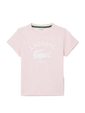 Pink T-shirt with front logo print