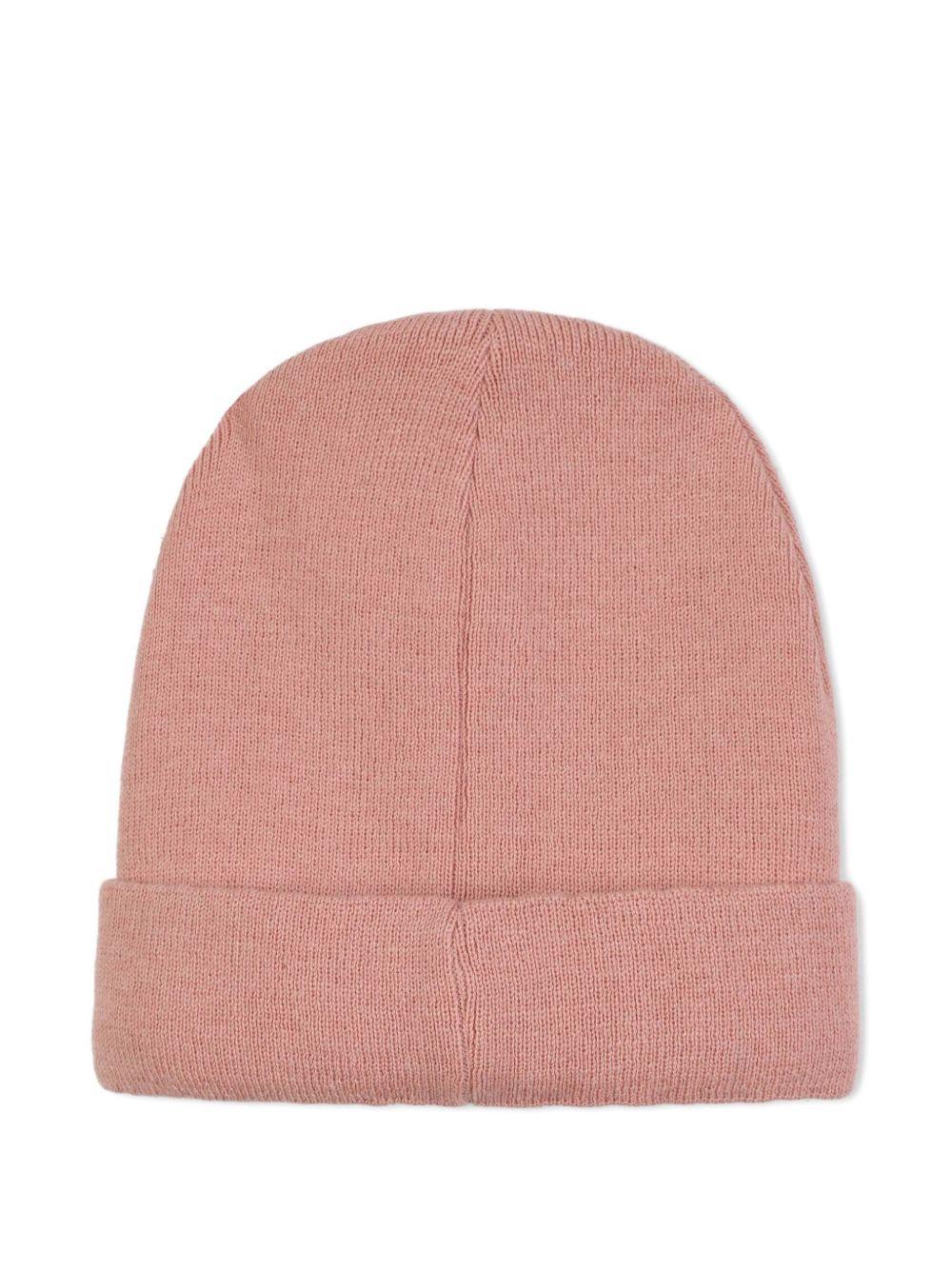 Berretto rosa con ricamo Tiger Head K61216 47H KENZO KIDS 