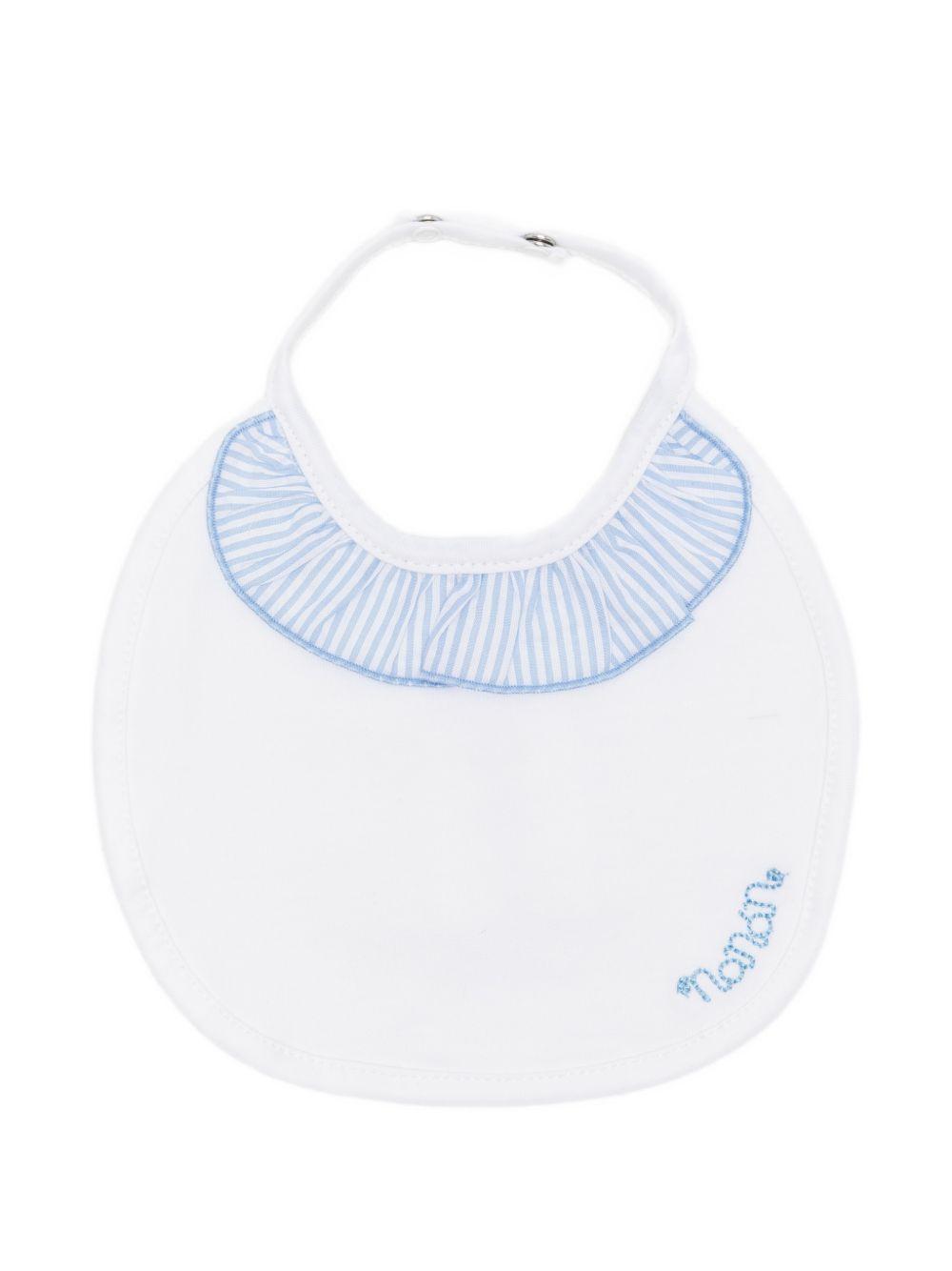 Bavaglia in cotone con profili a righe E26478 AZZURRO NANAN KIDS 
